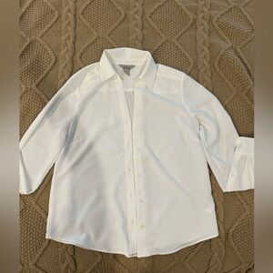 H&M White Long Sleeve Shirt size Small